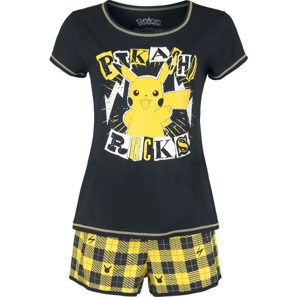 Pokémon Pikachu - Rocks pyžama cerná/žlutá - Merchstore.cz