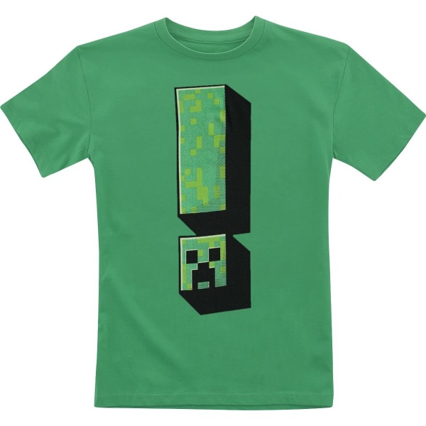 Minecraft Kids - Creeper Exclamation detské tricko zelená - Merchstore.cz