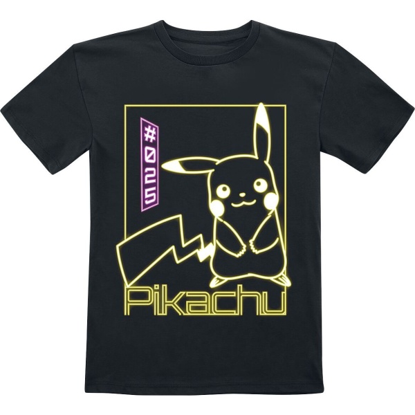 Pokémon Kids - Pikachu Neon detské tricko černá - Merchstore.cz