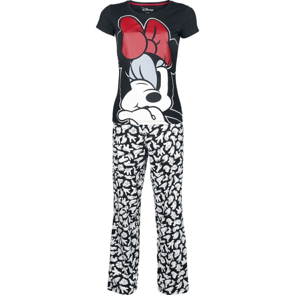 Mickey & Minnie Mouse Minni Maus pyžama černá - Merchstore.cz