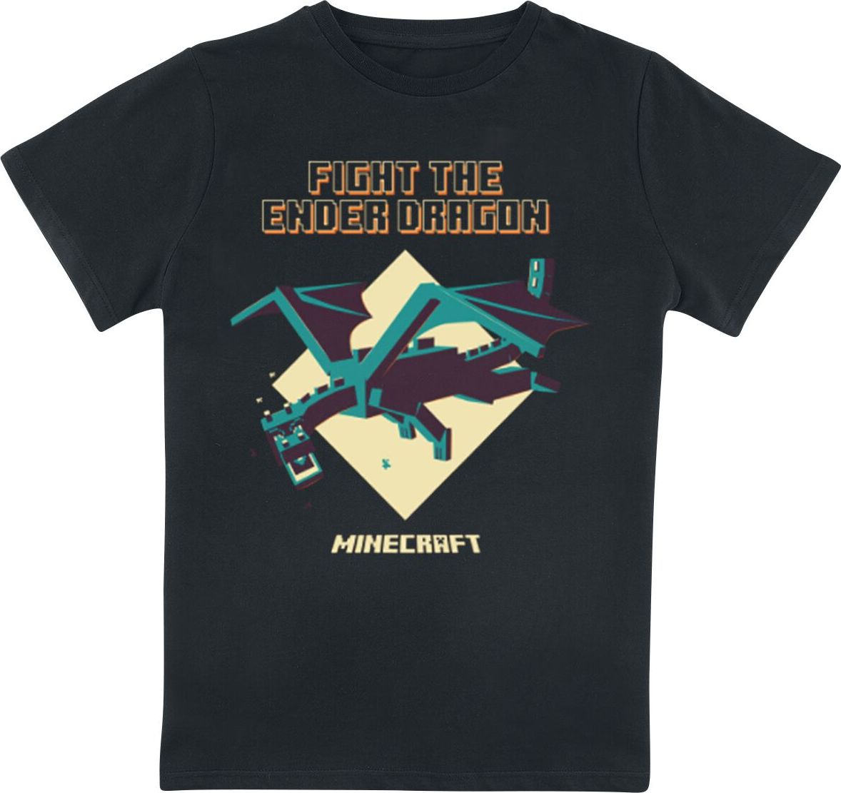 Minecraft Kids - Ender Dragon detské tricko černá - Merchstore.cz Minecraft Kids - Ender Dragon detské tricko černá - Merchstore.cz
