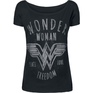 Wonder Woman Freedom Dámské tričko černá - Merchstore.cz