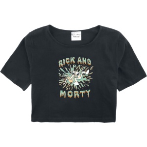 Rick And Morty Kids - Splash detské tricko černá - Merchstore.cz