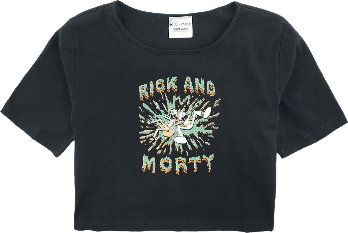 Rick And Morty Kids - Splash detské tricko černá - Merchstore.cz Rick And Morty Kids - Splash detské tricko černá - Merchstore.cz