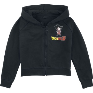 Dragon Ball Kids - Z - Goku Chibi detská mikina s kapucí na zip černá - Merchstore.cz