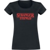 Stranger Things Classic Logo Dámské tričko černá - Merchstore.cz