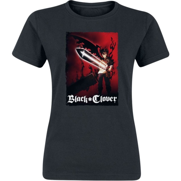 Black Clover Find Your Power Dámské tričko černá - Merchstore.cz
