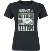 Attack On Titan White Titan Face Dámské tričko černá - Merchstore.cz