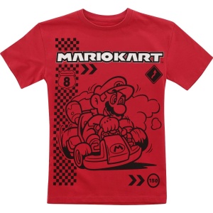 Super Mario Kids - Kart Champion detské tricko červená - Merchstore.cz