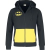 Batman Batman - Logo Mikina s kapucí na zip cerná/žlutá - Merchstore.cz