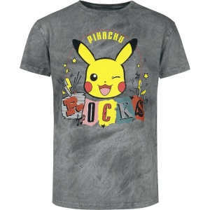 Pokémon Pikachu - Rocks Tričko šedá - Merchstore.cz