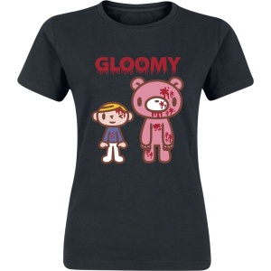 Gloomy Bear Bear & Friend Dámské tričko černá - Merchstore.cz