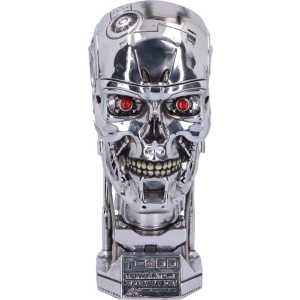 Terminator 2 - T-800 Head Box dekorace stríbrná - Merchstore.cz