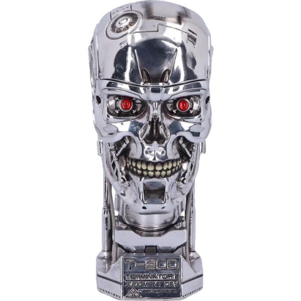 Terminator 2 - T-800 Head Box dekorace stríbrná - Merchstore.cz