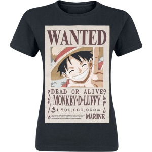 One Piece Wanted Dámské tričko černá - Merchstore.cz