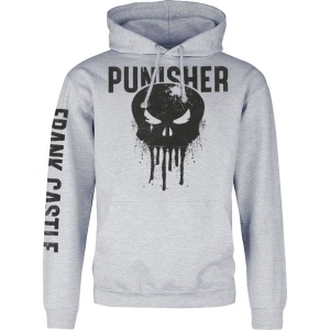 The Punisher Destroy Blood Punisher Mikina s kapucí šedá - Merchstore.cz
