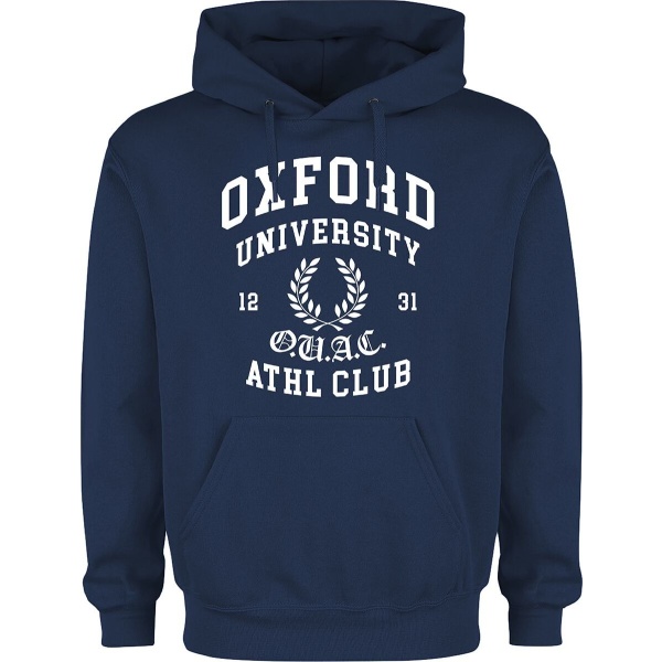 University Oxford - ATHL Club Mikina s kapucí modrá - Merchstore.cz