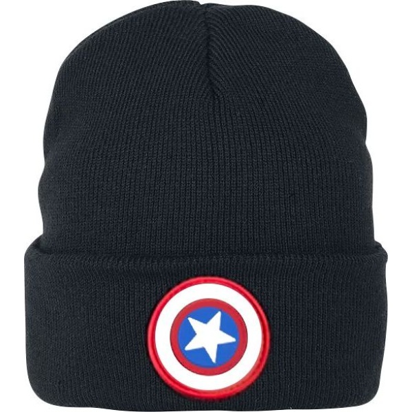 Captain America Logo Čepice černá - Merchstore.cz