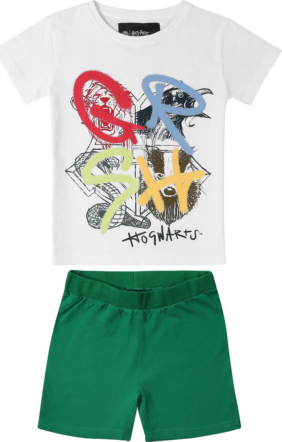 Harry Potter Häuser detské tricko zelená - Merchstore.cz Harry Potter Häuser detské tricko zelená - Merchstore.cz