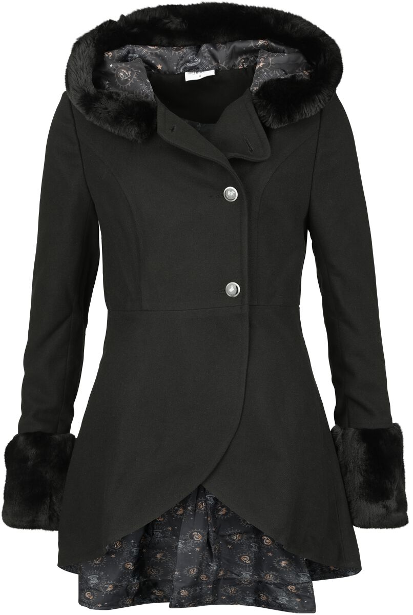 Harry Potter Hogwarts Dámský kabát černá - Merchstore.cz
