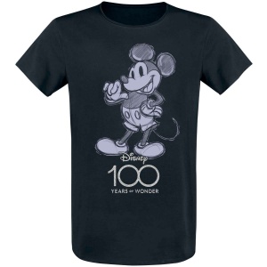 Mickey & Minnie Mouse 100 Years Of Wonder Tričko černá - Merchstore.cz