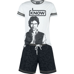 Star Wars Han Solo - I Know pyžama šedá/cerná - Merchstore.cz