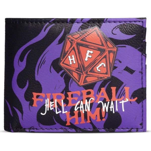 Stranger Things Hellfire Club - Fireball Him Peněženka černá - Merchstore.cz