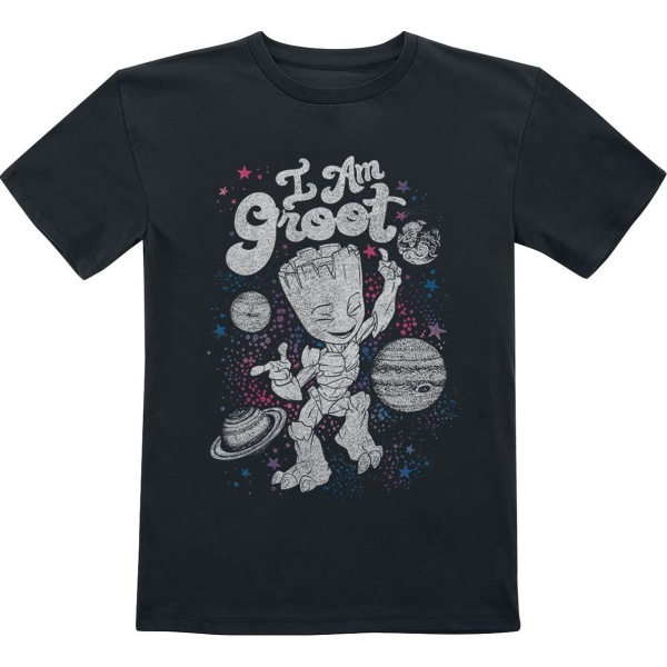 Strážci galaxie Kids - Celestial Groot detské tricko černá - Merchstore.cz