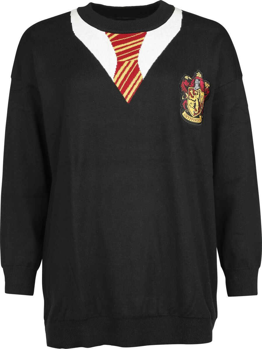Harry Potter Gryffindor Pletený svetr černá - Merchstore.cz Harry Potter Gryffindor Pletený svetr černá - Merchstore.cz