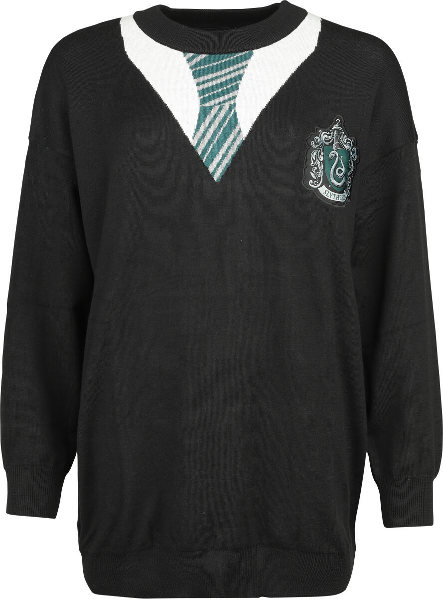 Harry Potter Slytherin Pletený svetr černá - Merchstore.cz Harry Potter Slytherin Pletený svetr černá - Merchstore.cz