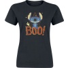 Lilo & Stitch Boo Dámské tričko černá - Merchstore.cz