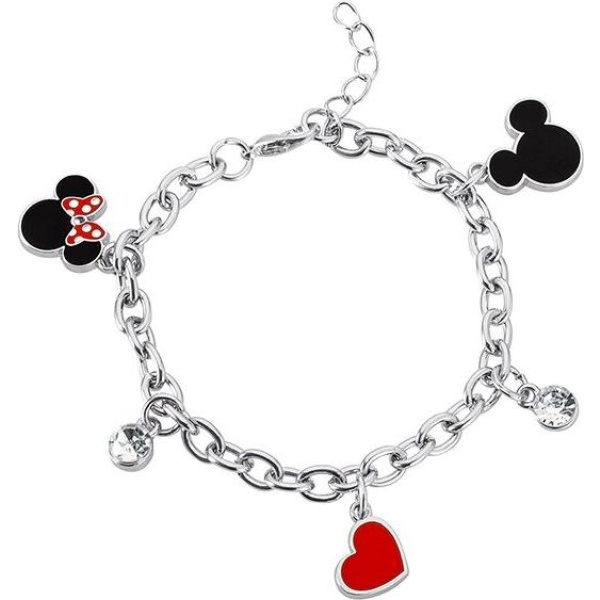 Mickey & Minnie Mouse Mickey und Minnie náramek stríbrná - Merchstore.cz