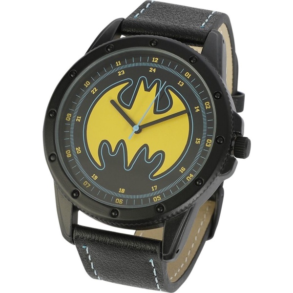 Batman Logo Náramkové hodinky cerná/žlutá - Merchstore.cz