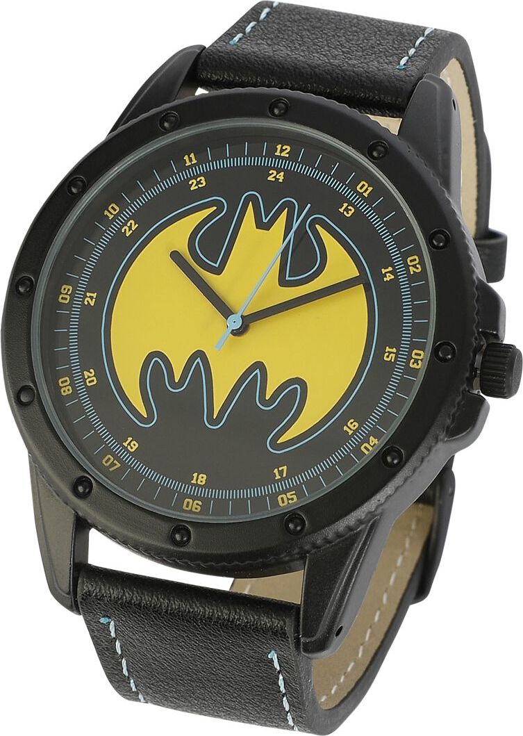 Batman Logo Náramkové hodinky cerná/žlutá - Merchstore.cz Batman Logo Náramkové hodinky cerná/žlutá - Merchstore.cz