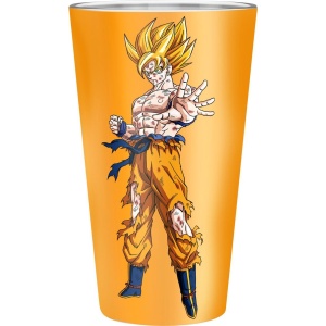 Dragon Ball Goku Super Sayan sklenicka oranžová - Merchstore.cz