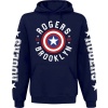 Captain America Rogers - Brooklyn Mikina s kapucí námořnická modrá - Merchstore.cz