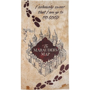 Harry Potter Marauder's Map osuška celoplošný - Merchstore.cz