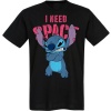 Lilo & Stitch Stitch - I Need Space Tričko černá - Merchstore.cz