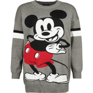 Mickey & Minnie Mouse Svetr Mickey Mouse Pletený svetr šedá - Merchstore.cz