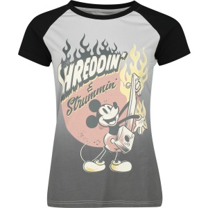 Mickey & Minnie Mouse Shreddin' & Strummin' Dámské tričko cerná/šedá - Merchstore.cz