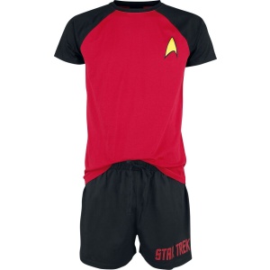 Star Trek Logo pyžama cerná/cervená - Merchstore.cz