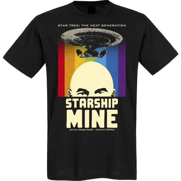 Star Trek Starship Mine Tričko černá - Merchstore.cz