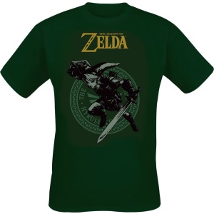 The Legend Of Zelda Link Tričko zelená - Merchstore.cz
