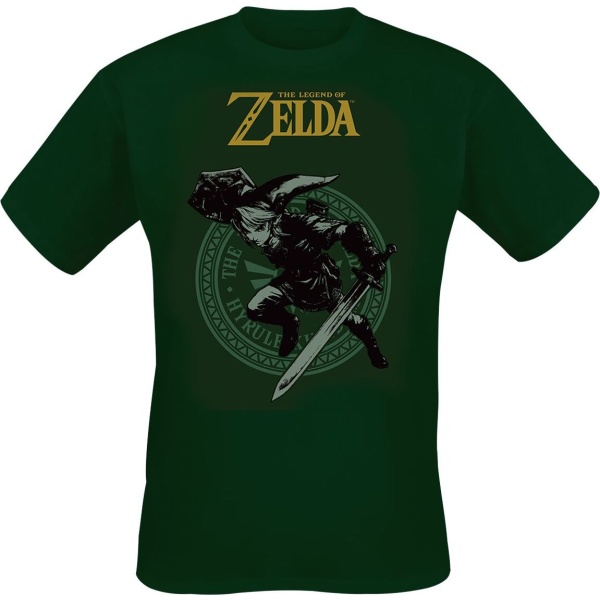 The Legend Of Zelda Link Tričko zelená - Merchstore.cz