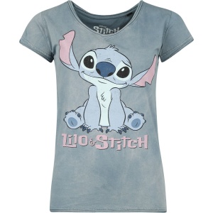 Lilo & Stitch Stitch Dámské tričko modrá - Merchstore.cz
