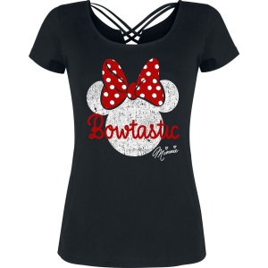 Mickey & Minnie Mouse Bowtastic Dámské tričko černá - Merchstore.cz