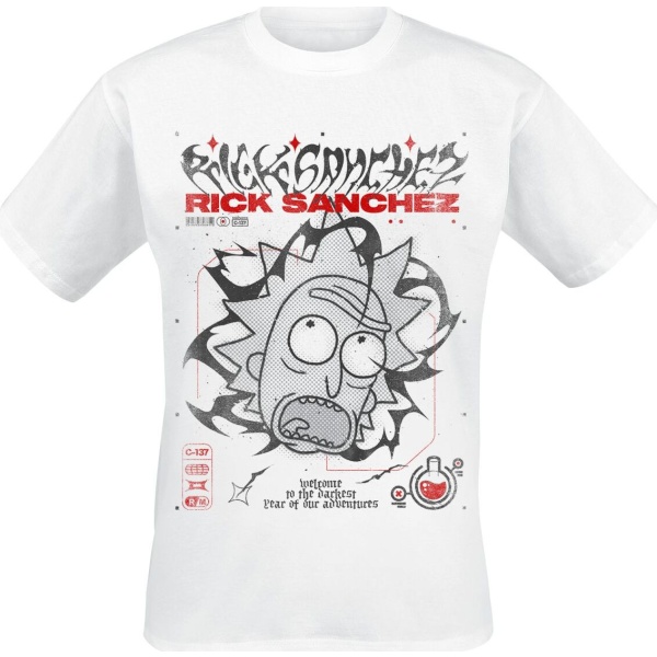 Rick And Morty Darkest Year Tričko bílá - Merchstore.cz