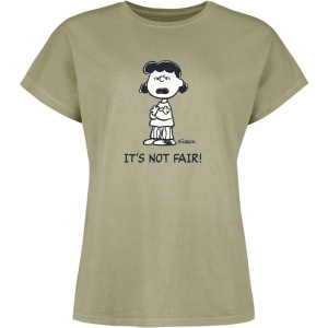 Peanuts Sally Brown - It´s Not Fair! Dámské tričko zelená - Merchstore.cz