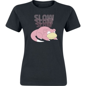 Pokémon Flegmon - Slow Slow Slowpoke Dámské tričko černá - Merchstore.cz