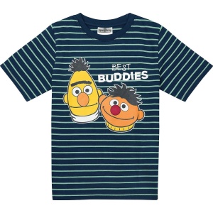Sesame Street Kids - Ernie und Bert - Best Buddies detské tricko modrá/zelená - Merchstore.cz
